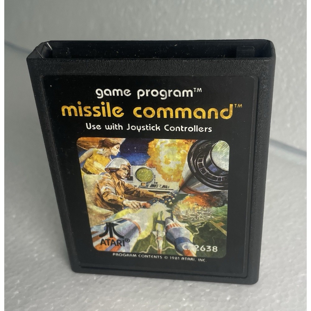 ATARI 2600 Game Program MISSILE COMMAND Game Cartridge CX2638 Tested 1981